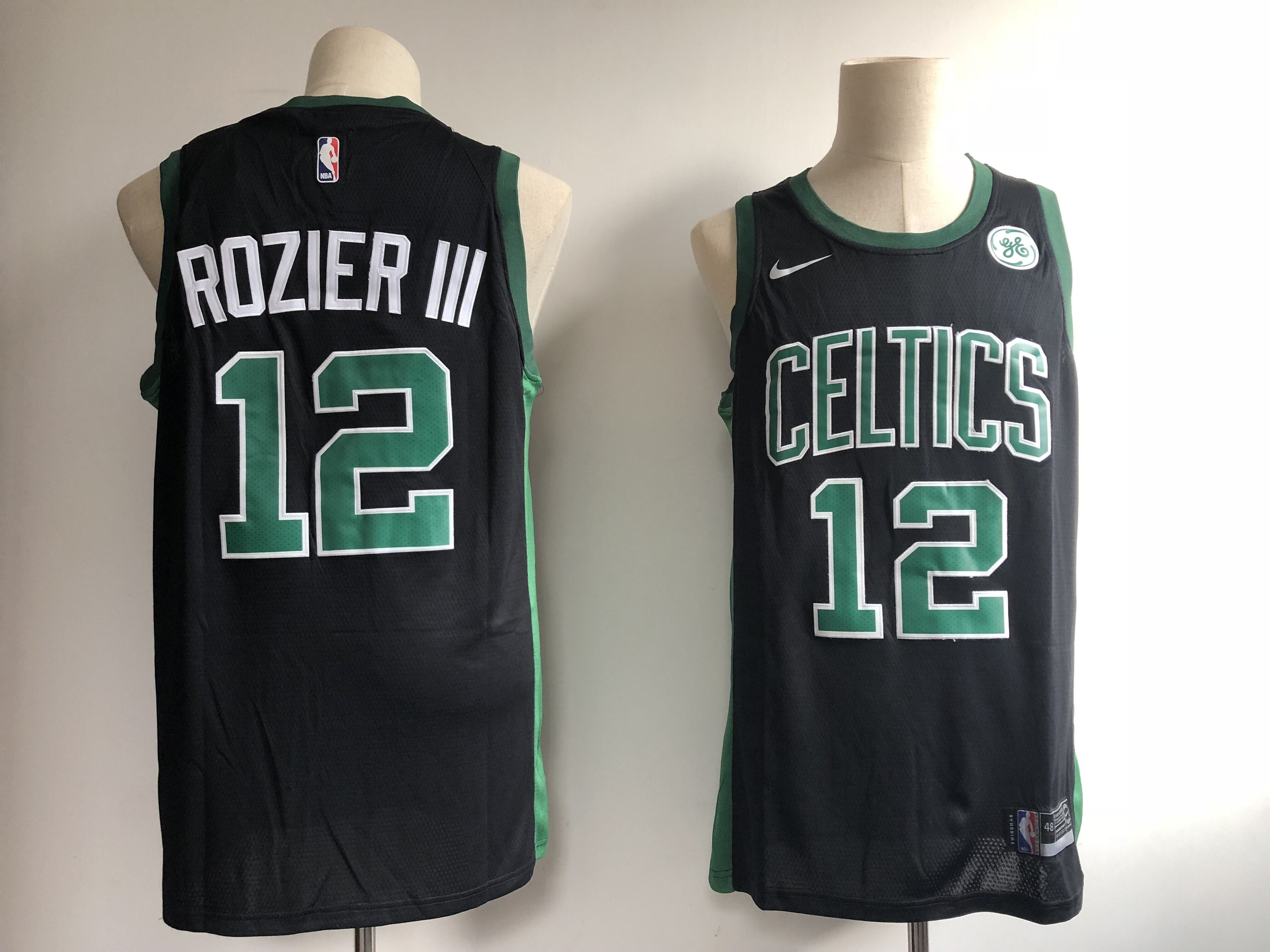 Men Boston Celtics #12 Rozieriii Black Game Nike NBA Jerseys->more ncaa teams->NCAA Jersey